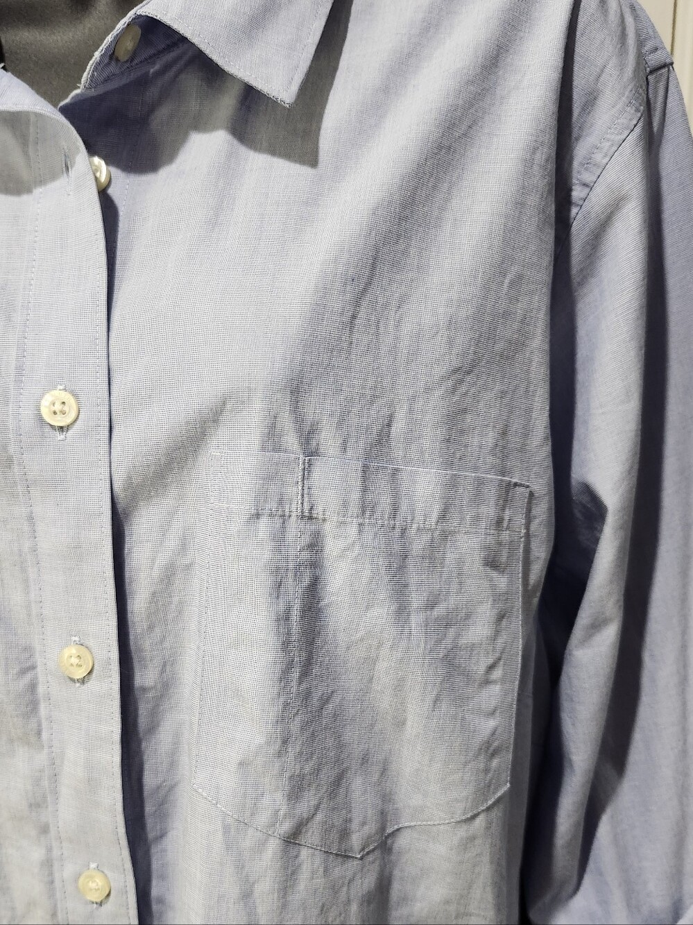 Duluth Trading Co Women's Light Blue Button Down Size 1X - Picture 3 of 9